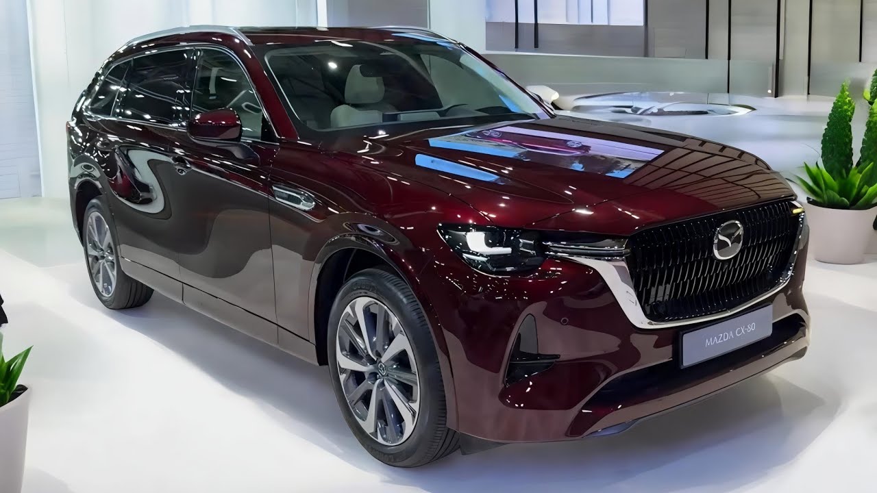 The new 2024 Mazda CX 80 Luxury family SUV with Advanced Safety Features | Family Friendly SUV