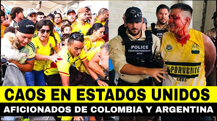 Caos en la final de la Copa América entre aficionados de Argentina y Colombia