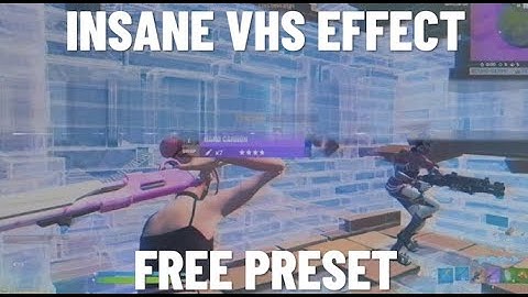 Free Preset : How To Make This *INSANE* VHS Buildup - Premiere Pro (Fortnite
