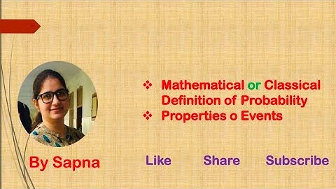 Mathematical or classical definition of probability |by Sapna |@billionaireicon3311