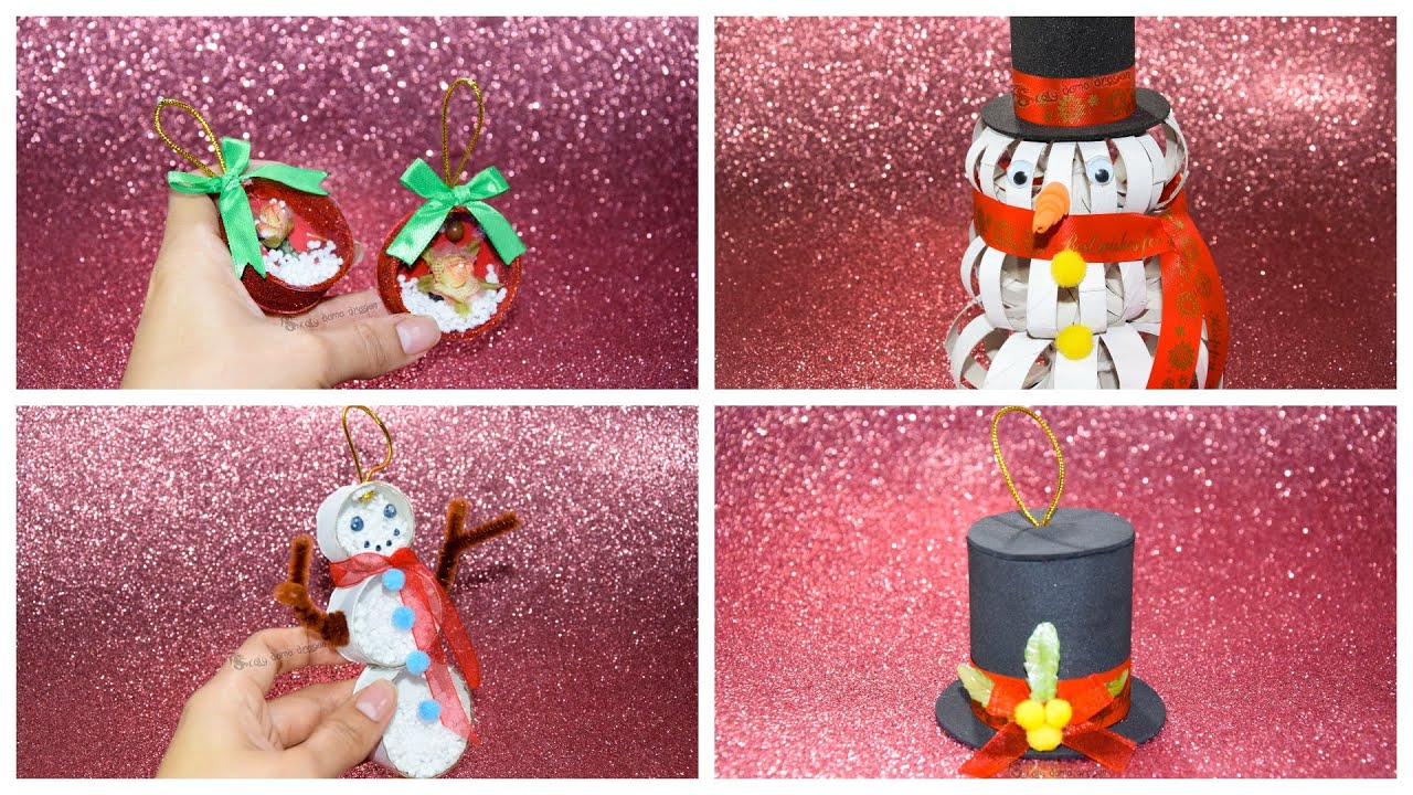 Christmas crafts with cardboard tubes