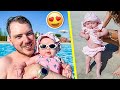 LA MIA PRIMA VACANZA da PAPA'!! - MIA FIGLIA al MARE per LA PRIMA VOLTA
