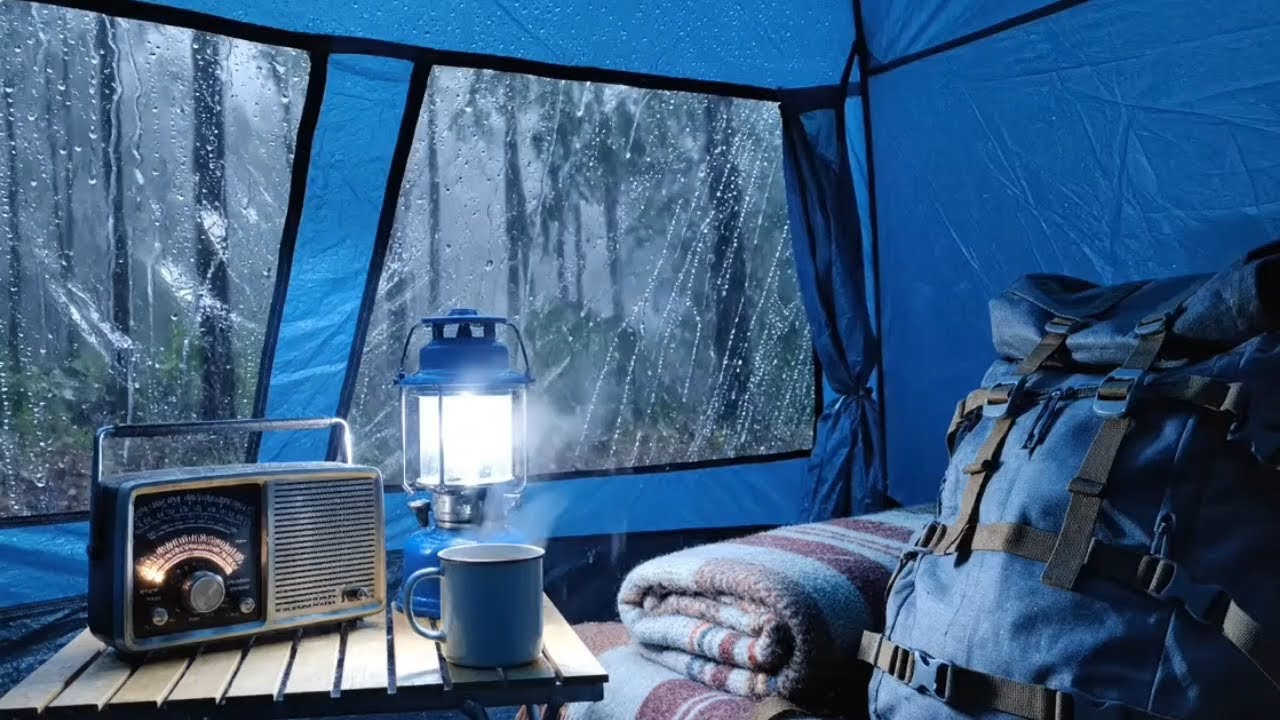 Gentle Rain Sounds on Tent | Relaxing Camping ASMR