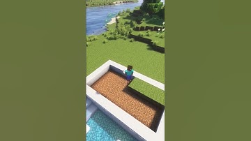 Want Minecraft Swimming pool tutorial 🏡 #shorts #minecraft