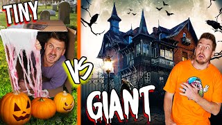 Tiny vs GIANT Haunted House Challenge!