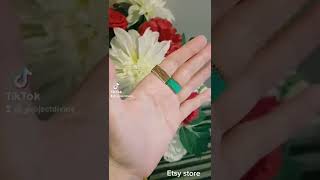 💙💛 Beaded Peyote Rings-Handmade Rings-Etsy store Project Divine