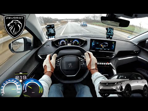 2021 Peugeot 3008 [1.6 HYBRID 225] - AUTOBAHN TOP SPEED DRIVE POV