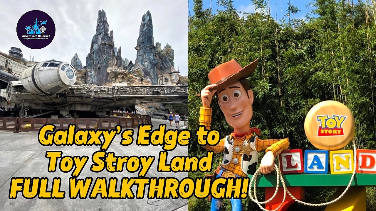 Disneys  Hollywood Studios | Galaxy's Edge |Toy Story Land Walk through