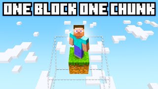 One Block Minecraft on a Single Chunk! screenshot 5