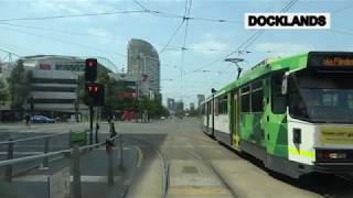 4K  New Route 75 Docklands to Vermont South Melbourne Tram Driver View