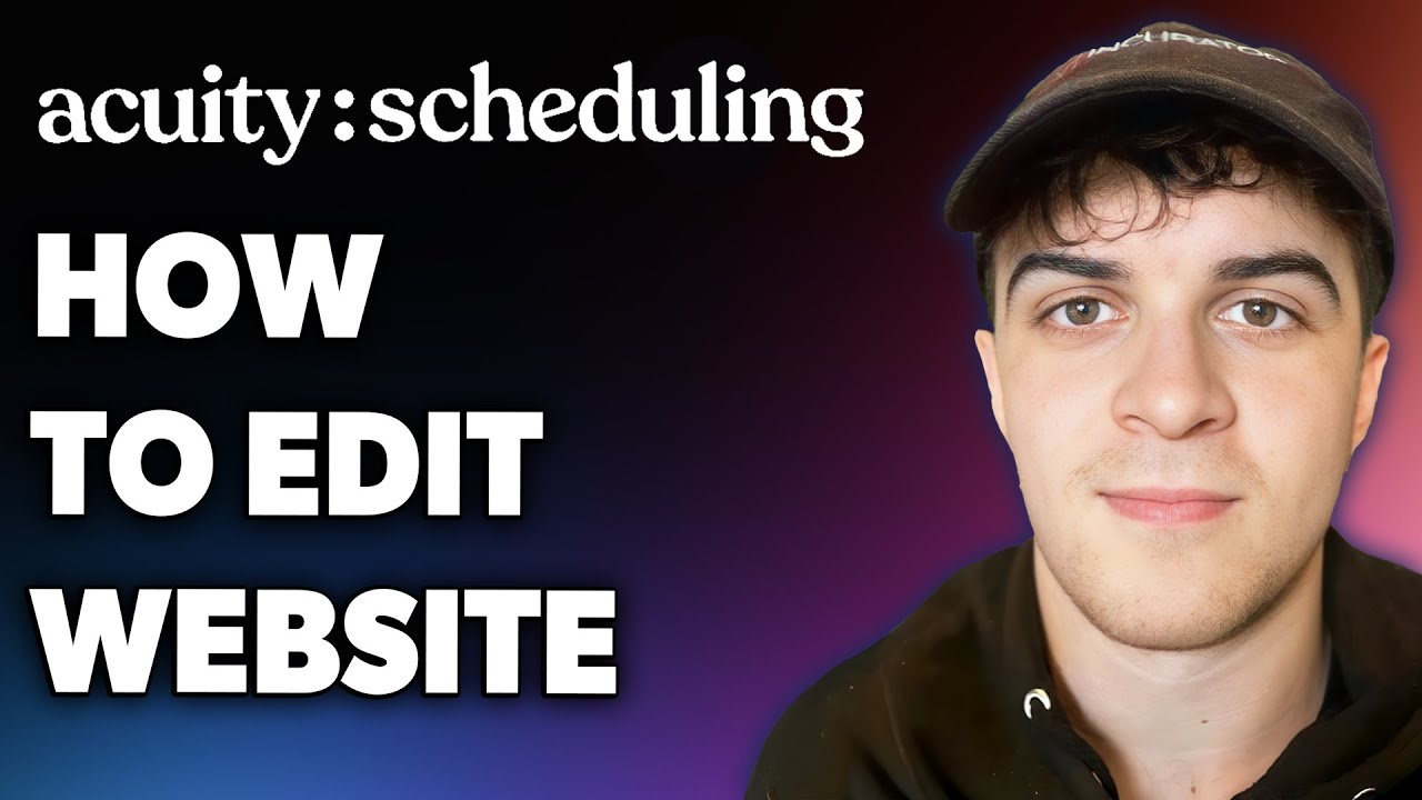 How to edit acuity website full 2024 guide youtube