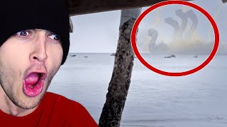 Reacting to SEA MONSTER FOOTAGE in REAL LIFE!