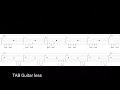 Gone with The Wind Glay Guitarless TAB