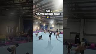 Philippine Police Force Team PNP Standing Tumbling Training #cheerleading #cheerleader #discipline