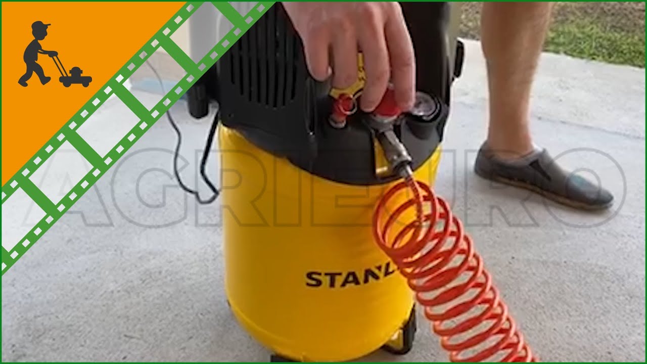Stanley D200/10/24 Portable Electric Air Compressor 1.5 Hp Motor - 24 L -  Customer's video 