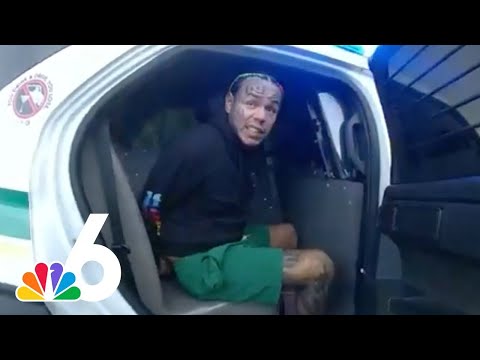 Bodycam video shows rapper Tekashi 6ix9ine being arrested in Florida