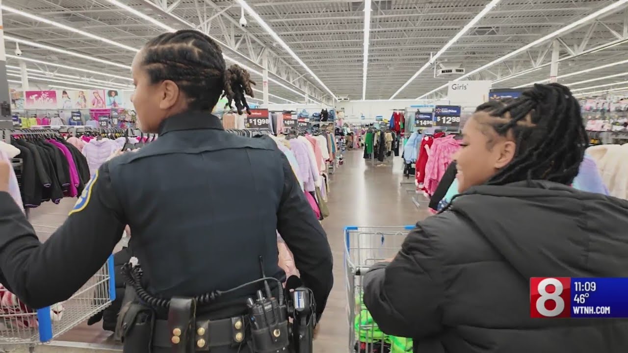 Waterbury kids participate in Shop with a Cop event
