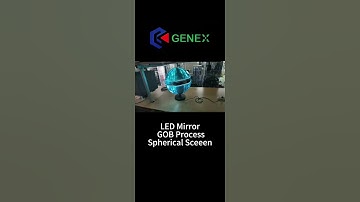 Unleash 360° Magic with LED GOB Spherical Screen#MirrorGOB #creative #ledscreen  #leddisplay #Genex