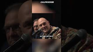 Tyson Fury uses Muhammad Ali quite in a heated face-off against Oleksandr Usyk
