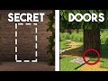 5+ Secret Doors &amp;  Entrances ! #1 [Minecraft Tutorial]