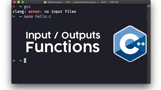 Input / Output Function | C Language | PART 2