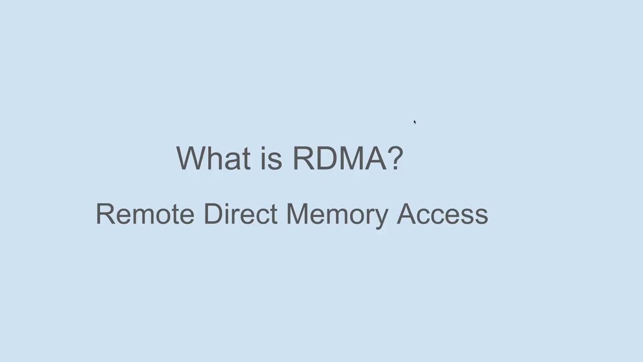 RDMA RoCEv1 RoCEv2 quick summary