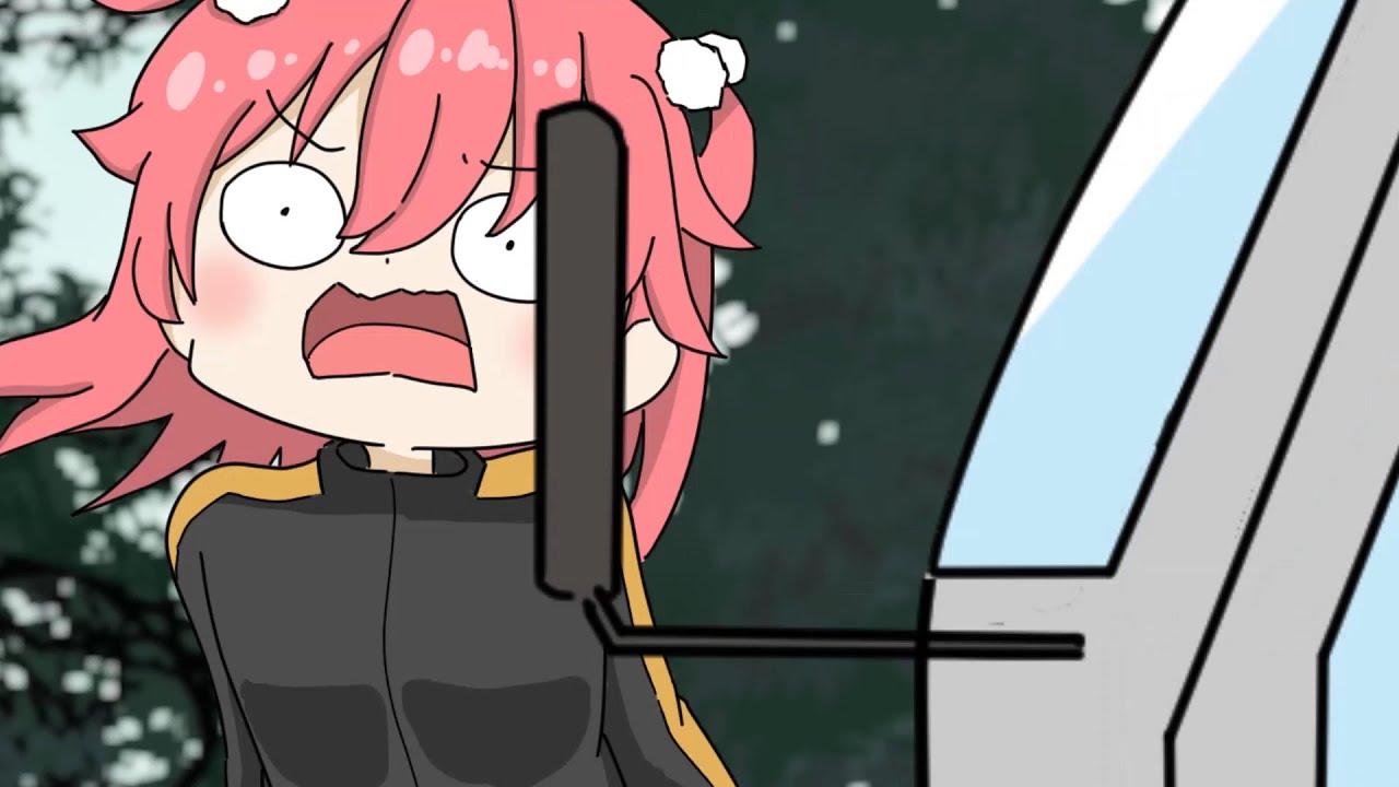 さくらみこに轢かれるさくらみこ【ホロライブ/手描き/KICKBACK】