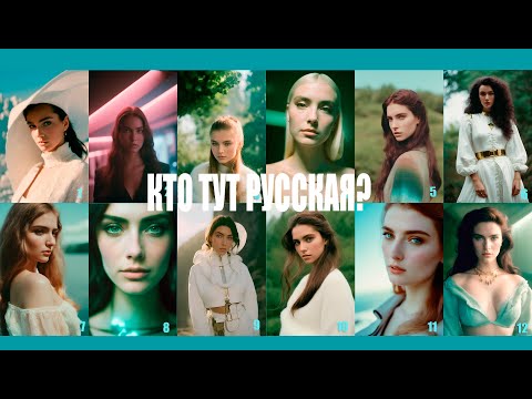 Спорим, вы узнаете русскую девушку среди европейских? Даже нарисованную нейросетью