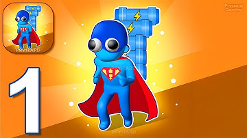 Heroz Race: Collect & Fight - Gameplay Walkthrough Part 1 - Become a Superhero Race (iOS, Android)