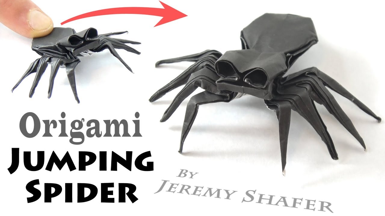 Origami Jumping Spider Tutorial YouTube