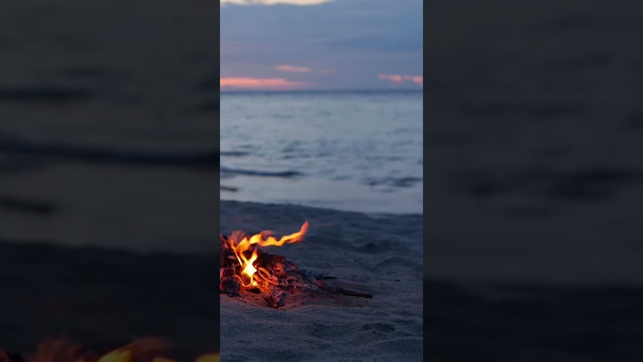 Unclock with the Magic this Sunset Beach Campfire #sleepsounds #oceansounds  #oceanwaves #ocean