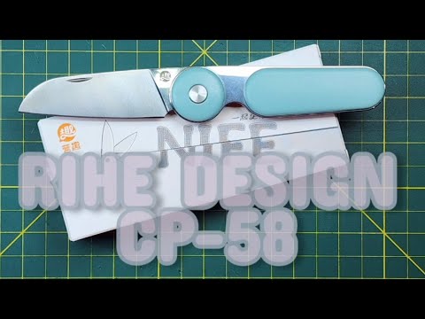 RIHE DESIGN CP-58 5CR15MOV SLIP JOINT, 1 of many new budget knives from RIHE, ba la, la la la la ????????