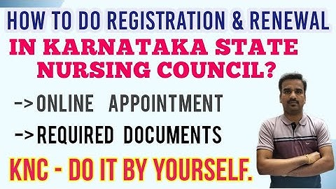 How to do KNC Registration & Renewal| GNM| BSc| MSc| PBBSc Nursing| In English