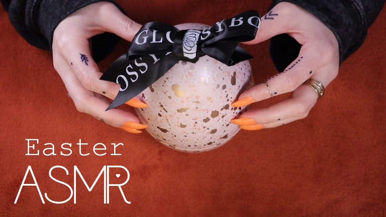 ASMR Glossybox Easter Egg (🎧 soft spoken, beauty products, tapping)