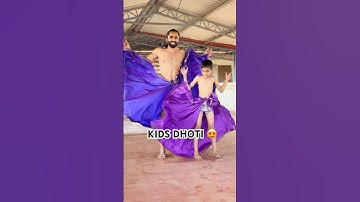 DHOTI for kids 😍 TUTORIAL #yt #youtube #shorts #dhoti #howtoweardhoti