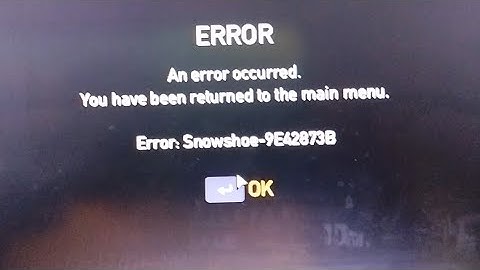 Error snowshoe-9e42873b far cry 5 (solved)