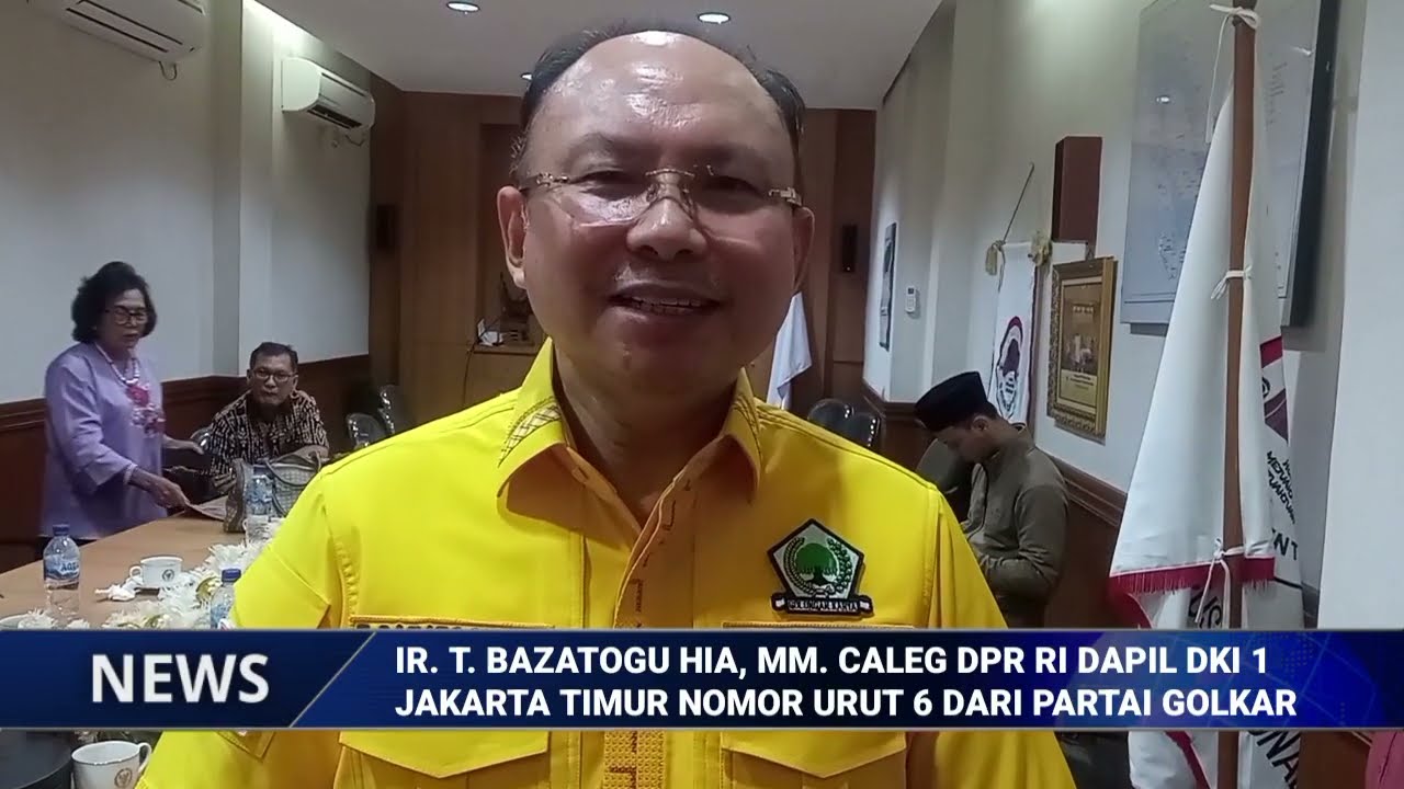 IR. T. BAZATOGU HIA, MM. HADIRI UNDANGAN BATAK CENTER UNTUK PEMBEKALAN CALEG PEMILU 2024