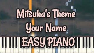 Mitsuha's Theme 三葉のテーマ - RADWIMPS (Easy Version) by C Music