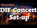 DIY Stage Setup - Outdoor Concert | Summer Rain