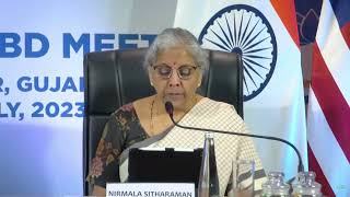 Smt. Nirmala Sitharaman's remarks at the India - US joint statement in Gujarat