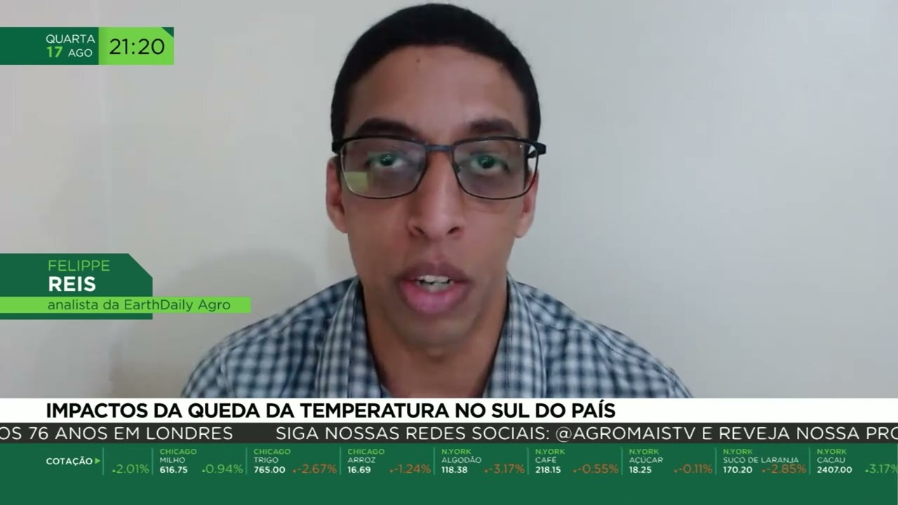 IMPACTOS DA QUEDA DA TEMPERATURA NA SUL DO PAÍS