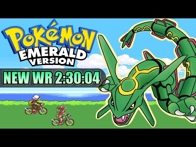 Pokemon Emerald Any% Glitchless Speedrun in 2:45:27 (ft. Shiny Rayquaza) 