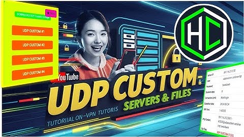 How to Setup UDP server and Config files on http custom