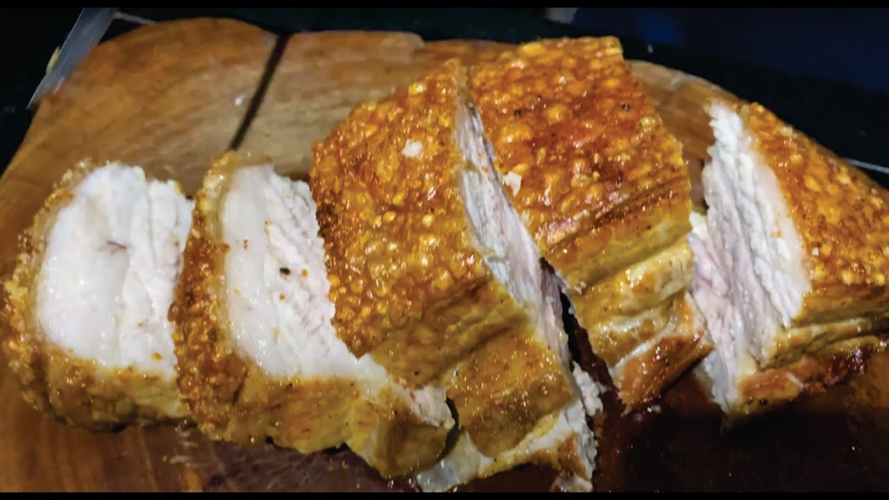 Panceta feita na air fryer, com pururuca super crocante. YouTube