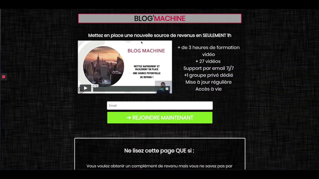 Avis, Test et Formation en ligne: Blog Machine de la  Ecom French Touch