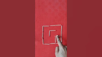 Matchstick Puzzles – Move 4 matchsticks to get 3 squares - Shorts
