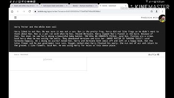 Harry Potter and the whole moon sail || Written by Predictive text on Botnik