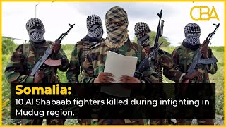 10 Al Shabaab fighters killed during infighting in Mudug region