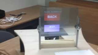Transparent two sided multi touch screen with a dragon! Ubi Displays