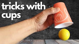 EASY MAGIC TRICKS WITH CUPS! 4 Easy Magic Tricks #easymagictrickswithcups #easymagictricks